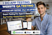 do app testing website QA testing android app testing, ipad, ios app review