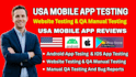 app testing qa testing website testing ios app testing android mobile app tesing