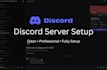 create and setup a professional discord server