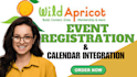 handle wild apricot event registration setup application form integrate calendar