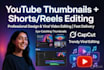 edit videos and make thumbnails