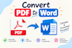 manually convert PDF to word with accurate formatting