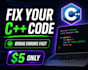 debug and fix your c plus plus code