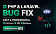 fix laravel bugs, API errors and backend issues fast