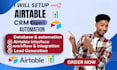 setup airtable crm airtable automation airtable database airtable softr expert