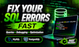 write sql queries and fix database issues