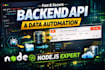 create web scraping API and automation system using nodejs