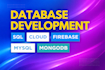 design and develop secure, scalable database systems using firebase,mongo db,sql