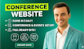 create a custom professional conference website in 1 day