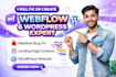 fix webflow bugs in your webflow website, build wordpress website, landing page