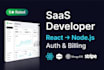 build your saas web application with react node js auth and billing