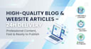 write SEO blog articles and website content fast