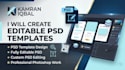 create professional PSD templates, editable PSD files, custom PSD designs