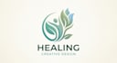 design a calming and professional healing logo
