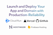 setup domain, hosting and deploy vibe code website to vercel, netlify, hostinger