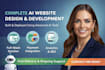 design complete website using ai tools and deploy it