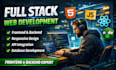 create custom web application with frontend ui and backend database system