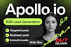 do b2b lead generation using apollo any industry