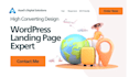 design a high converting wordpress landing page and modern wordpress website