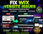 fix wix website issues, wix bug fix, wix errors, wix support