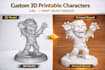 create 3d printable character models