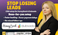 set up honeybook crm and dubsado account, acuity scheduling