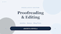 proofread and edit your content