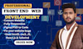 build a custom responsive react websites for your business