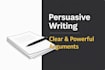write a persuasive and well structured argument on any topic