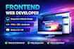 design and develop a modern responsive website frontend and integrate bac