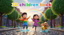 do 3d children book illustration
