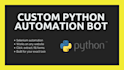 create a custom python automation script using selenium