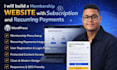 build membership website with subscription and recurring payments