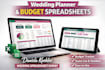 design wedding planner spreadsheet budget tracker google sheet
