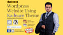 redesign website using kadence theme and blocks