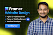 design framer website, figma to framer and figma to webflow as webflow developer