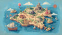 make a custom wedding map illustration