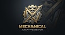 design a strong and professional mechanical logo