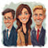 make a cute and funny caricature illustration