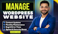 be your expert wordpress manager or wordpress website on page seo services