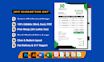 design professional editable invoice, purchase order, and fillable PDF
