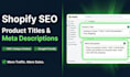write shopify product titles and meta descriptions