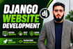 do custom website development in django python framework