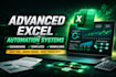 create custom excel automation, templates, trackers and dashboards