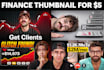 design high CTR finance youtube thumbnails that get clicks