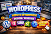 create responsive wordpress website design, blog or website development