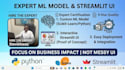 build custom streamlit dashboard for machine learning python