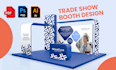 design trade show booth, backdrop and exhibition booth