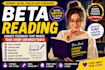 beta read your book and provide detailed constructive feedback