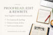 do english proofreading and article writing